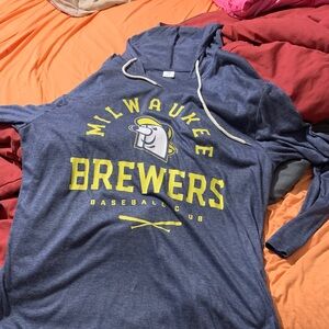 Milwaukee Brewers Blue Hoodie